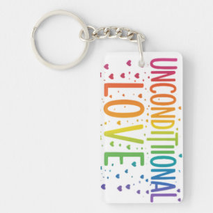 Llavero Cadena de claves Rectangle de amor incondicional