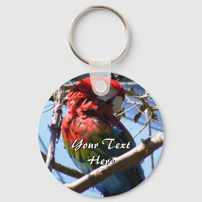 Llavero Cadena de claves Red and Gold Macaw (Anverso)