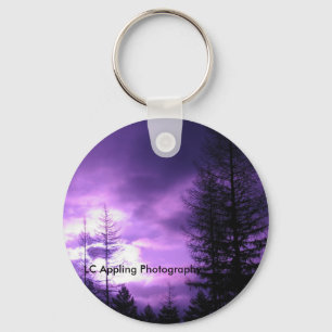 Llavero Cadena de claves redondeada Purple Sunset