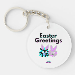 Llavero Cadena de claves redondeadas Bunny Fuzzies