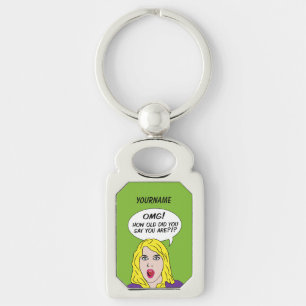 Llavero cadena de claves RETRO COMICS personalizado