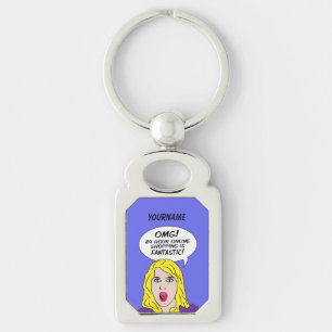 Llavero cadena de claves RETRO COMICS personalizado