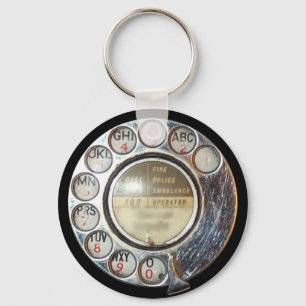 Llavero cadena de claves RETRO PHONE DIAL