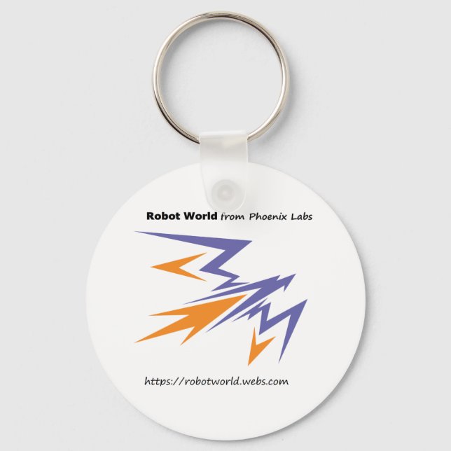 Llavero Cadena de claves Robot World (Anverso)