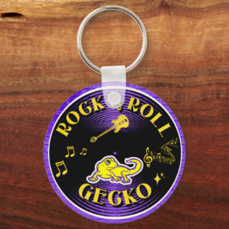 Llavero Cadena de claves Rock & Roll Gecko