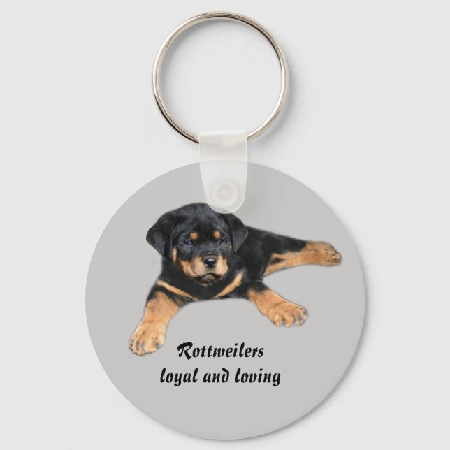 Llavero Cadena de claves Rottweiler (Anverso)