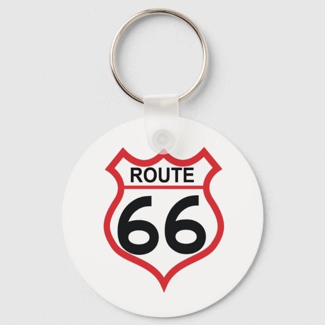 Llavero Cadena de claves Route 66 (Anverso)