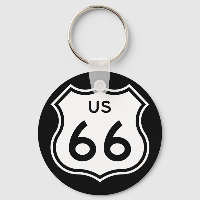 Llavero Cadena de claves Route 66 (Anverso)