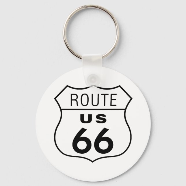 Llavero Cadena de claves Route 66 (Anverso)