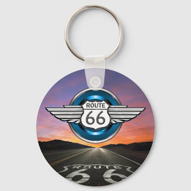 Llavero Cadena de claves Route 66 - SRF (Anverso)