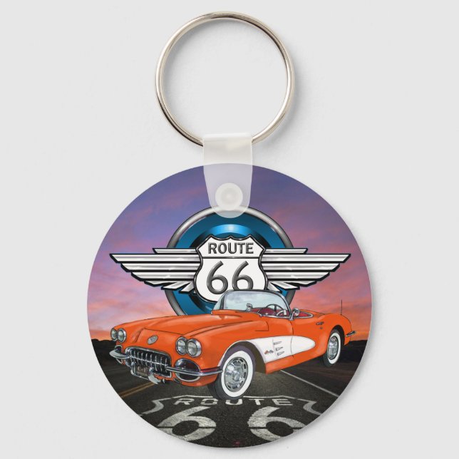 Llavero Cadena de claves Route 66 - SRF (Anverso)