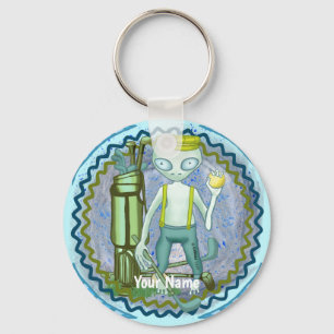 Llavero cadena de claves scifi Alien Golf