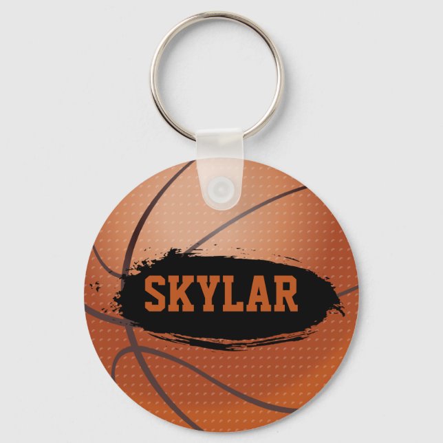 Llavero Cadena de claves Skylar Grunge Basketball / Anillo (Anverso)