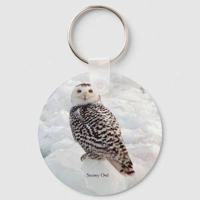 Llavero Cadena de claves Snowy Owl (Anverso)