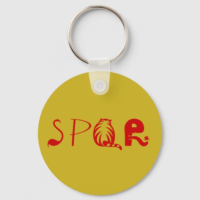 Llavero Cadena de claves "SPQR" (Anverso)