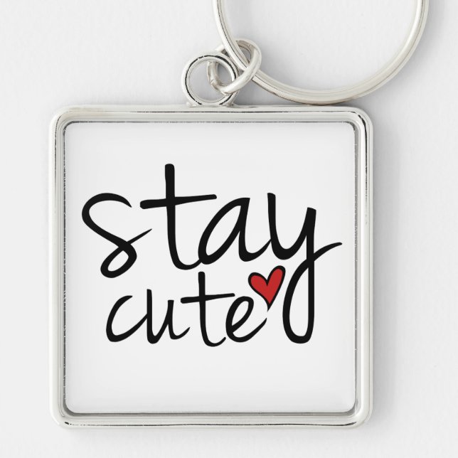 Llavero Cadena de claves Stay Cute Premium (Frente)