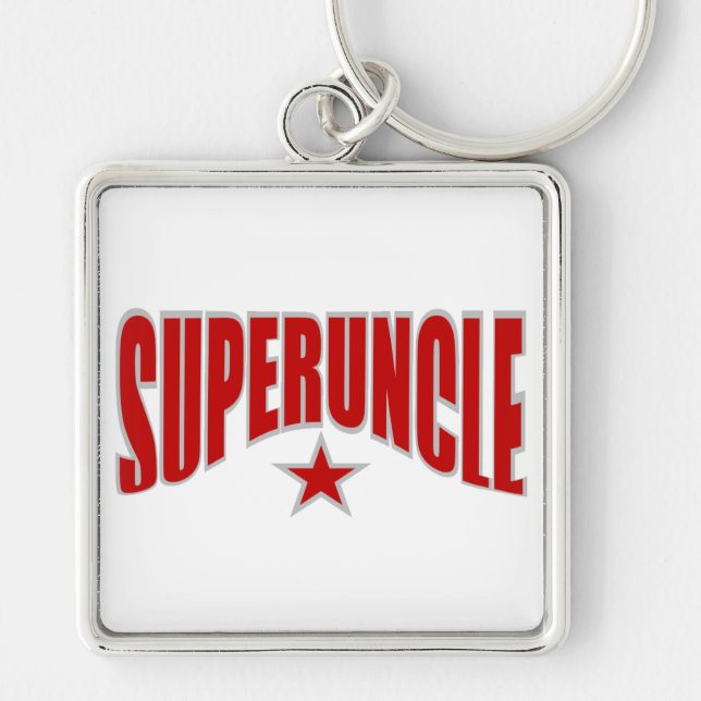 Llavero cadena de claves SUPERUNCLE - personalizable (Frente)