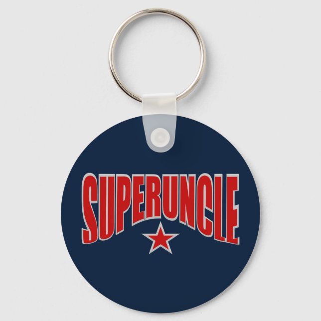Llavero cadena de claves SUPERUNCLE - personalizable (Anverso)