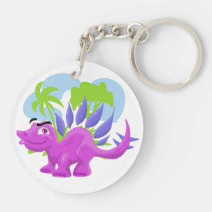 Llavero Cadena de claves T-Rex y Stegosaurus