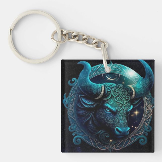 Llavero Cadena de claves Taurus Zodiac (Frente)