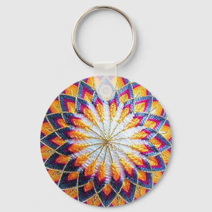 Llavero Cadena de claves Temari Kiku Tradicional Multicolo