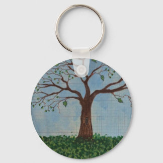 Llavero Cadena de claves temática del árbol de primavera