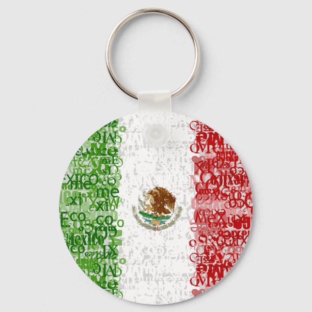 Llavero Cadena de claves textuales de México (Anverso)