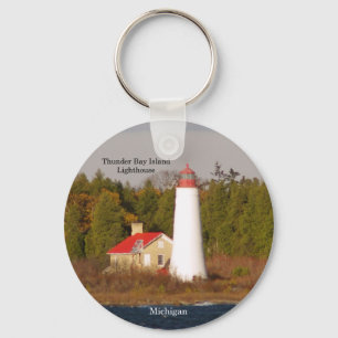 Llavero cadena de claves Thunder Bay Island Lighthouse