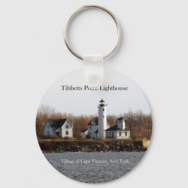 Llavero Cadena de claves Tibbets Point Lighthouse (Anverso)