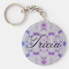 Llavero cadena de claves Tricia de encaje azul