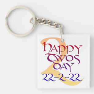 Llavero Cadena de claves Twosday 22-2-22