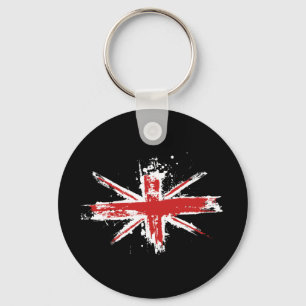 Llavero Cadena de claves Union Jack Splatter