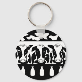 Llavero Cadena de claves Vaca en el Trabajo