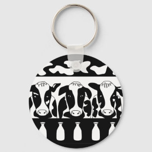 Llavero Cadena de claves Vaca en el Trabajo