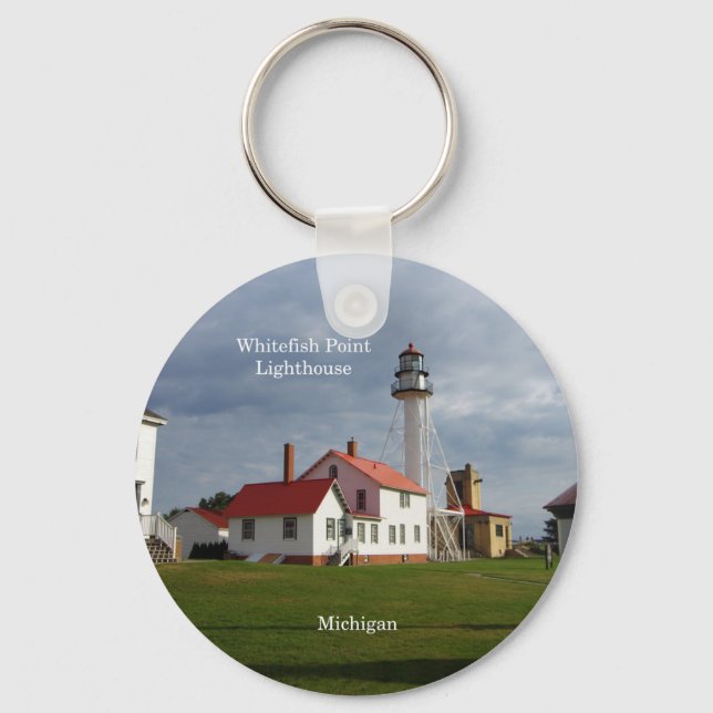 Llavero Cadena de claves Whitefish Point Lighthouse (Anverso)