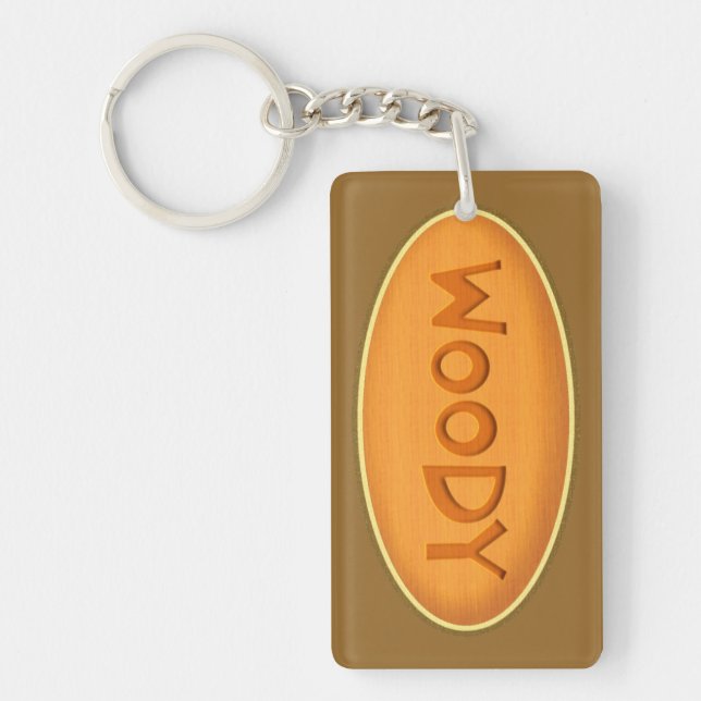 Llavero Cadena de claves Woody Nickname (Frente)
