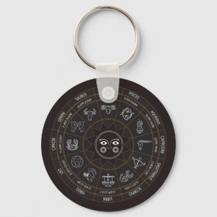Llavero Cadena de claves zodiac muy Guay
