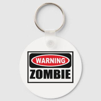 Llavero Cadena de claves ZOMBIE de advertencia