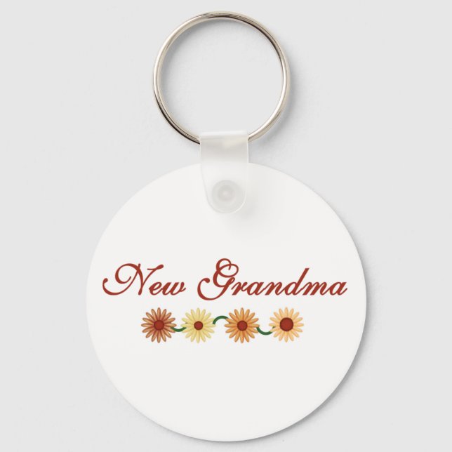 Llavero Cadena de flores nueva abuela (Anverso)