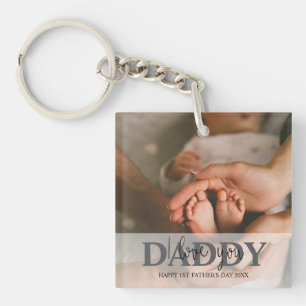Llavero Cadena de fotos del bebé para papá