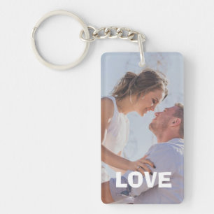 Llavero Cadena de fotos personalizada Love Always y Foreve