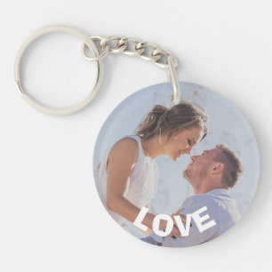 Llavero Cadena de fotos personalizada Love Always y Foreve