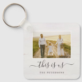 Llavero Cadena de fotos personalizada Rustic Farmhouse