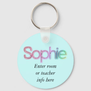 Llavero Cadena de la etiqueta Nombre de Sophie