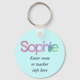 Llavero Cadena de la etiqueta Nombre de Sophie