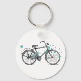 Llavero Cadena de la llave de dibujo de la bicicleta