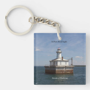 Llavero Cadena de llave acrílica de 14 Foot Shoal Light