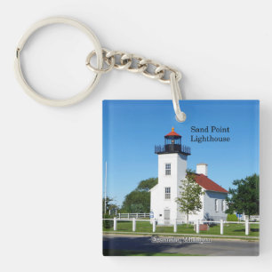 Llavero Cadena de llave acrílica del faro del punto de are