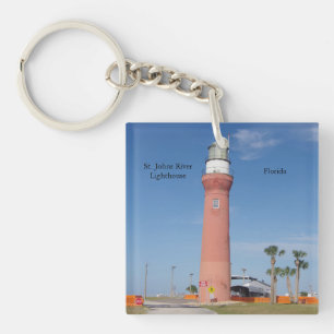 Llavero Cadena de llave acrílica del faro del río St. John