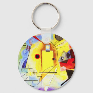 Llavero Cadena de llave azul roja amarilla de Kandinsky